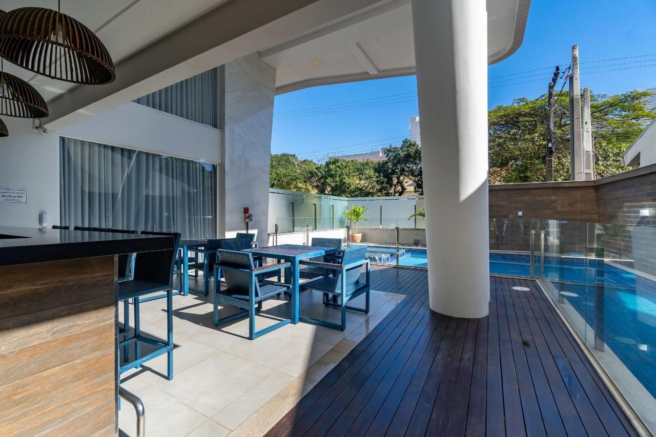 Ampla Cobertura Duplex Em Condominio Com Piscina 邦比尼亚斯 外观 照片